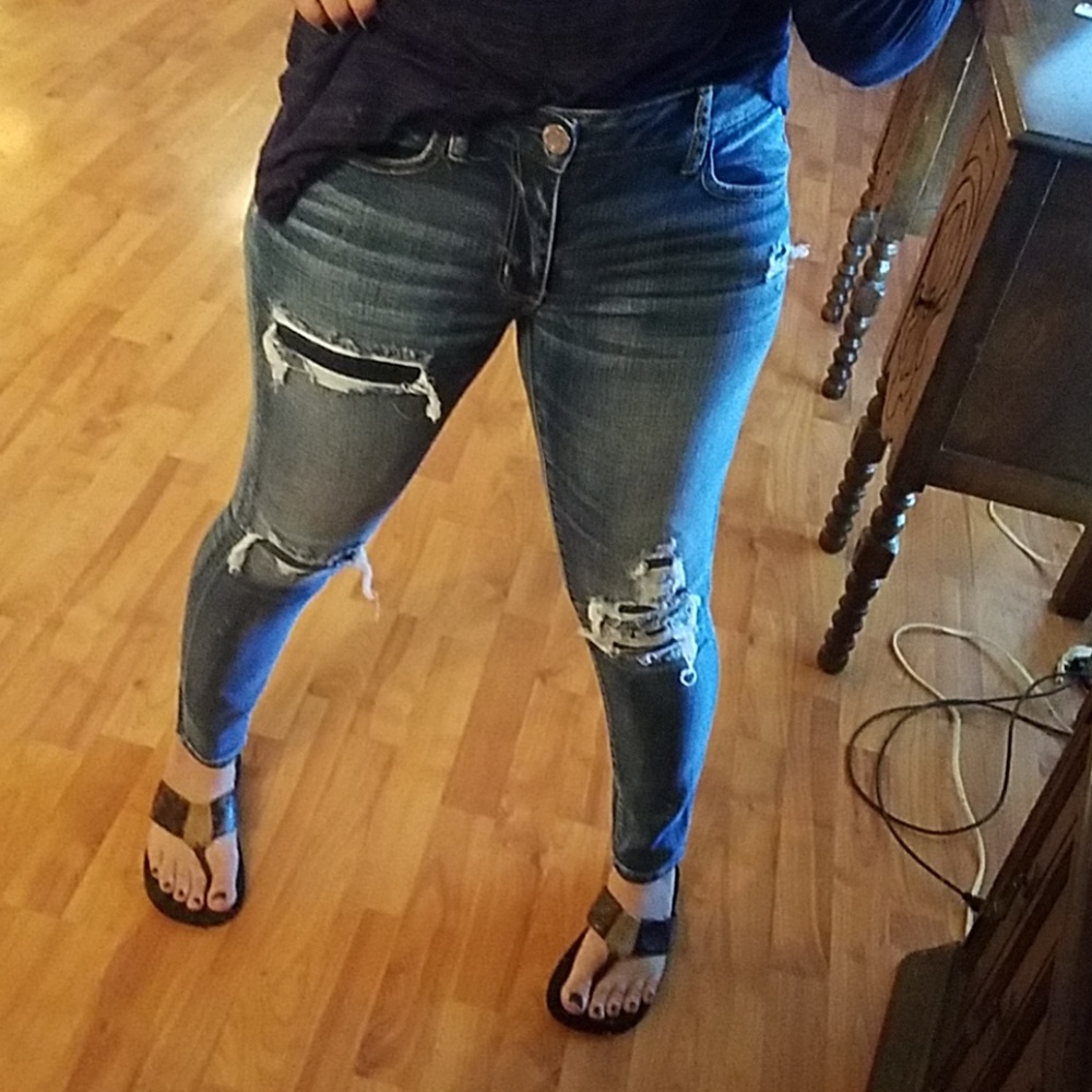 Super stretch American Eagle jeggings